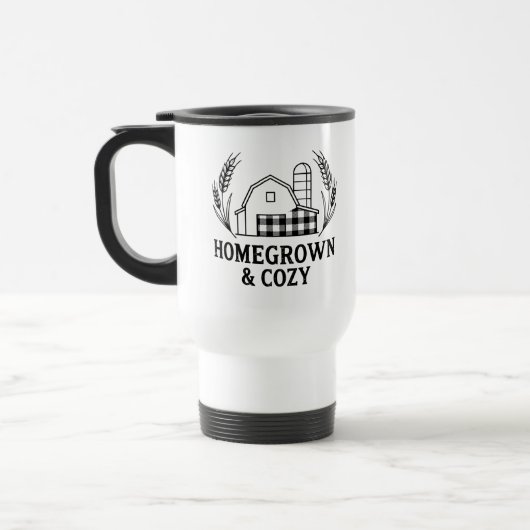 Homegrown & Cozy ファームハウス バーン トラベルマグ (左)