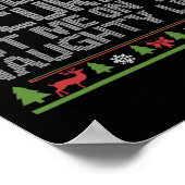 Homeland Security Put Me On The Naughty List Chris ポスター (角)