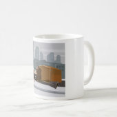 Homeless Man Holding Help Sign Urban Poverty コーヒーマグカップ (正面右)