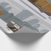 Homeless Man Holding Help Sign Urban Poverty ラッピングペーパー (角)