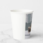 Homeless Man Holding Help Sign Urban Poverty 紙コップ (右)