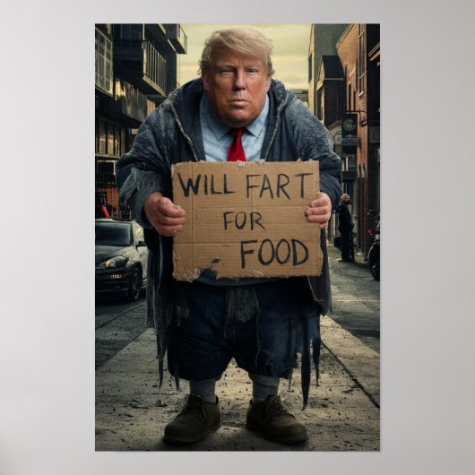 Homeless Trump Poster ポスター (正面)