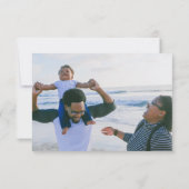 Homelest Wishesホリデーフラミンゴブルーカスタムの写真 カード (裏面)