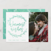 Homelest Wishesホリデーリース写真 シーズンカード (正面/裏面)