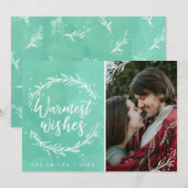 Homelest Wishesホリデーリース写真 シーズンカード (正面/裏面)