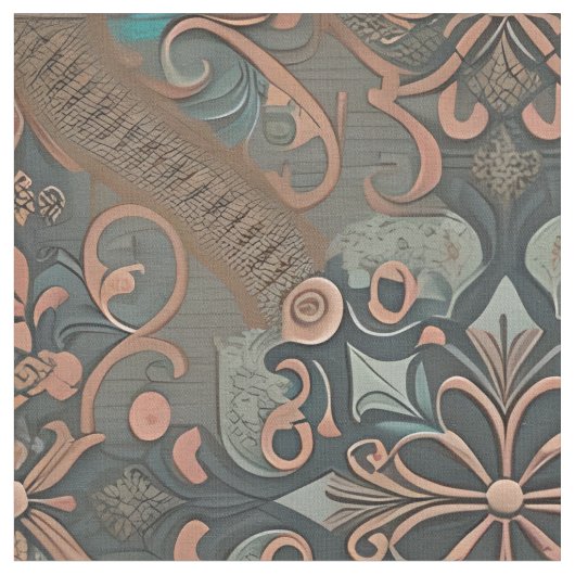 Homely cottage pattern ファブリック (クローズアップ)