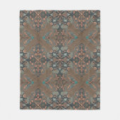 Homely cottage pattern フリースブランケット (正面)