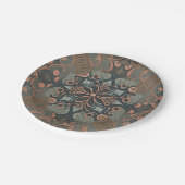 Homely cottage pattern ペーパープレート (アングル)