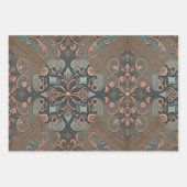 Homely cottage pattern ラッピングペーパーシート (正面3)