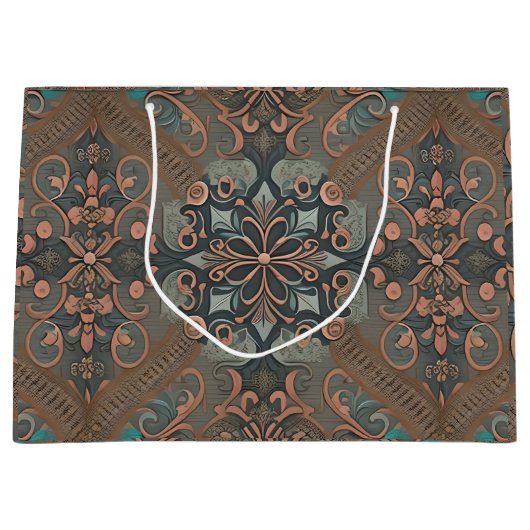 Homely cottage pattern ラージペーパーバッグ (正面)