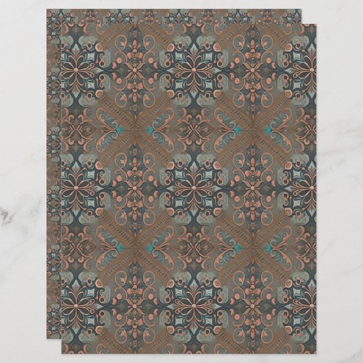 Homely cottage pattern /paper sheet (正面/裏面)