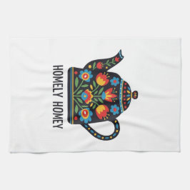 Homely home teapot design キッチンタオル