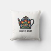 Homely home teapot design クッション (正面)