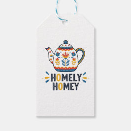 Homely homey cosy teapot design   ギフトタグ