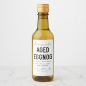 Homemade Aged Eggnog Bottle Label ワインラベル (正面)
