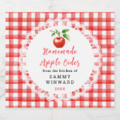 Homemade Apple Cider Label リキュールボトルラベル (シングルラベル)