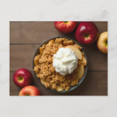 Homemade Apple Crisp Recipe Card ポストカード (正面)