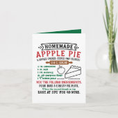 Homemade apple pie recipe customizable シーズンカード (正面)