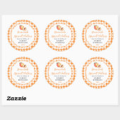 Homemade Apricot Chutney Jar Label ラウンドシール (シート)
