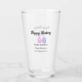 Homemade bakery add your text name custom  タンブラーグラス (裏面)