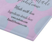 Homemade bakery made with love add text website カッティングボード (角)