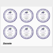 Homemade Blackberry Cookie Label ラウンドシール (シート)