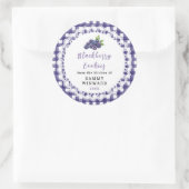 Homemade Blackberry Cookie Label ラウンドシール (バッグ)