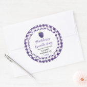 Homemade Blackberry Crumble Bars Label ラウンドシール (封筒)