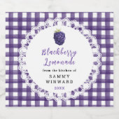 Homemade Blackberry Lemonade Label リキュールボトルラベル (シングルラベル)