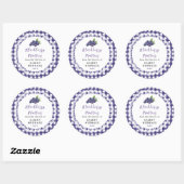 Homemade Blackberry Muffin Label ラウンドシール (シート)