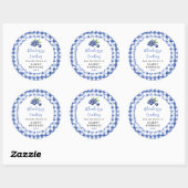 Homemade Blueberry Cookie Label ラウンドシール (シート)