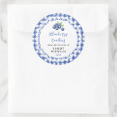 Homemade Blueberry Cookie Label ラウンドシール (バッグ)