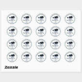 Homemade Blueberry Jam Jar Label ラウンドシール (シート)