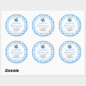 Homemade Blueberry Jam Label ラウンドシール (シート)