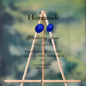 Homemade blueberry jam made with love add text アクリルサイン (ニュートラル)