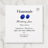 Homemade blueberry jam made with love add text フェイバータグ (裏面)