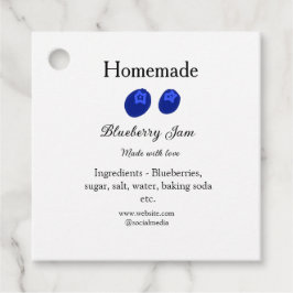 Homemade blueberry jam made with love add text フェイバータグ