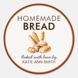 Homemade Bread Stickers | Baked with Love Labels ラウンドシール