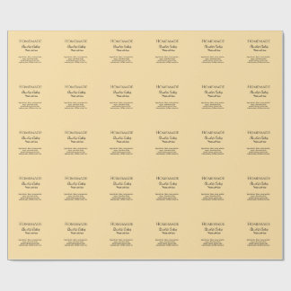 Homemade chocolate cookies made with love add text ラッピングペーパー