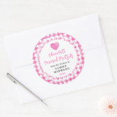 Homemade Chocolate Covered Pretzels Label ラウンドシール (封筒)