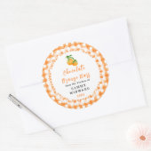Homemade Chocolate Orange Bars Label ラウンドシール (封筒)