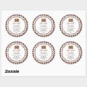 Homemade Chocolate Truffles Label ラウンドシール (シート)