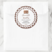 Homemade Chocolate Truffles Label ラウンドシール (バッグ)