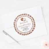 Homemade Coconut Cookie Label ラウンドシール (封筒)