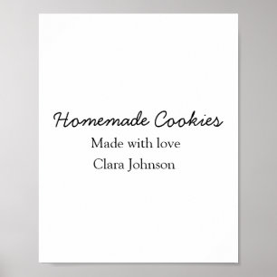 Homemade cookiers add your text name custom throw ポスター