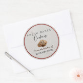 Homemade Cookies Bakery Labels Packaging Stickers ラウンドシール (封筒)