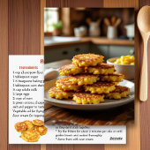 Homemade Corn Fritters Recipe ポストカード