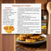 Homemade Corn Fritters Recipe ポストカード