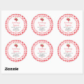 Homemade Cranberry Liqueur Bottle Label ラウンドシール (シート)