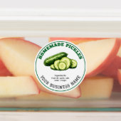 Homemade Cucumber Dill Pickles Product Label ラベル (貼付)